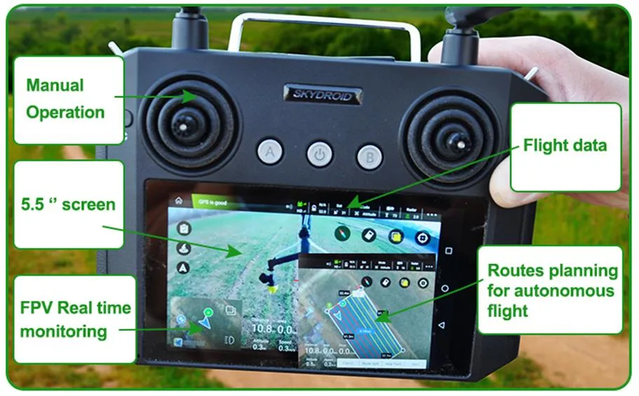 Durable Automatic GPS 16L Agriculture Drone with Rtk Precise Positioning