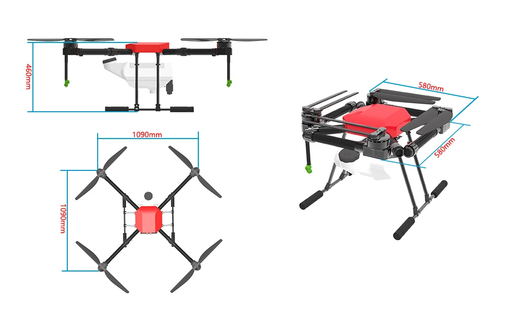 10L Agricultural Sprayer Drone Heavy Payload