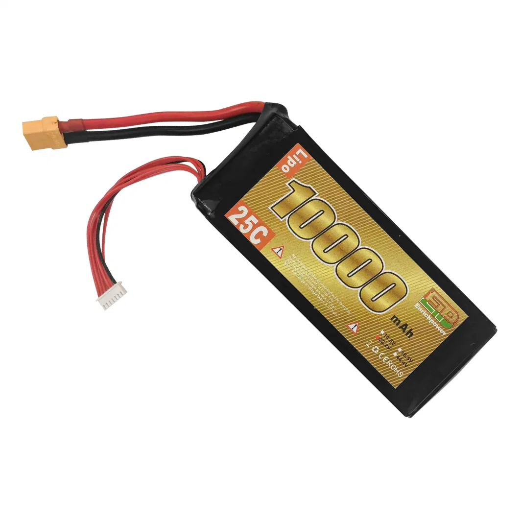 Uav Airplane 6s 25c 22.2V 10000mAh Drone RC Lipo Agricultural Battery