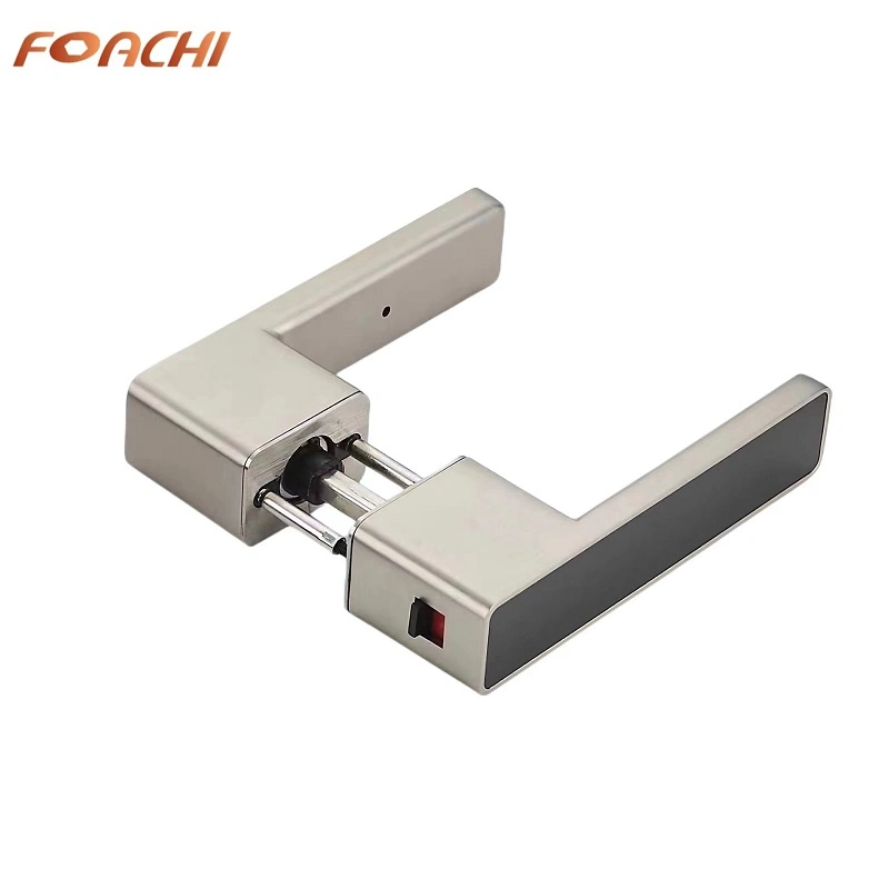 Household Universal Handle Square Minimalist Magnetic Lock for Interior Bedroom Door Silent Solid Wood Ecological Door Lock Stainless Steel