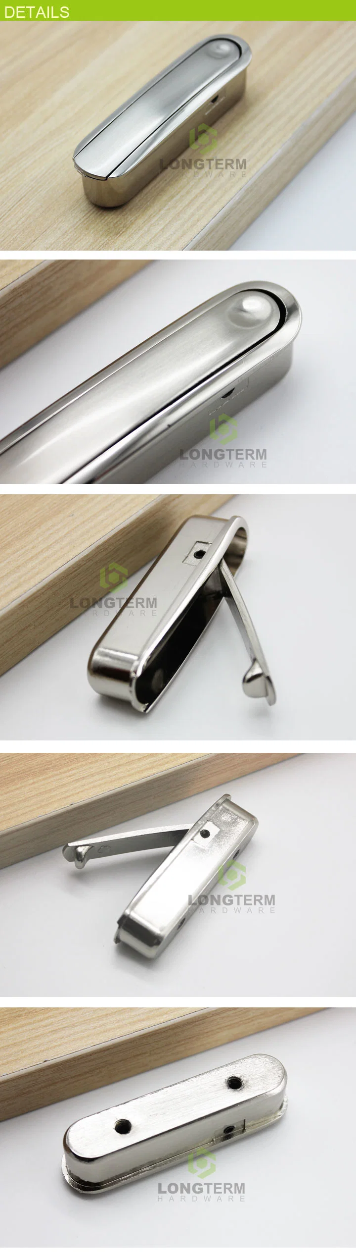 China Hardware Furniture Hidden Door Handle Concealed Door Handle