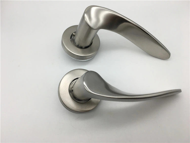 Custom Satin SSS Stainless Steel Solid Front Door Handles