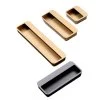 New Wardrobe PU Black Door Handle Modern Minimalist Drawer Cabinet Handle