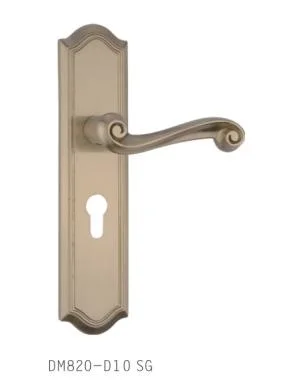 Medium Classical Pure Copper Brass Door Handle Lock (58mm for inner door)