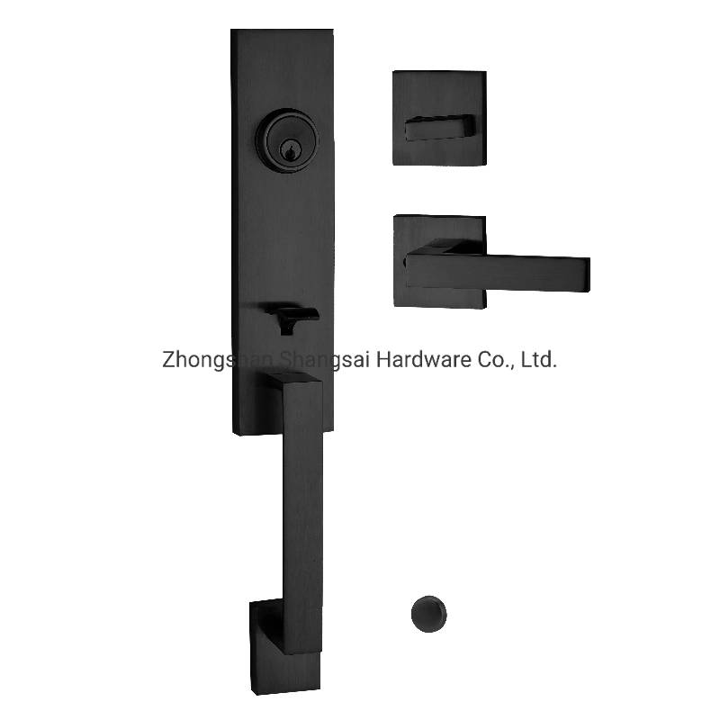 Entry Lever Handle Set, High-Grade Security and Modern Hardware Front Door Handle Set