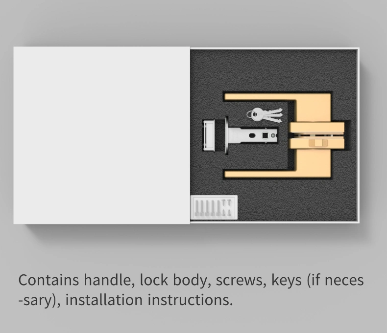 Modern Contemporary Front Door Handle with Keypad Lock