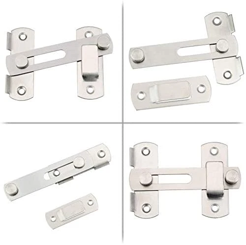 Stainless Steel Home Safety Gate Door Bolt Latch Slide Lock Hardware