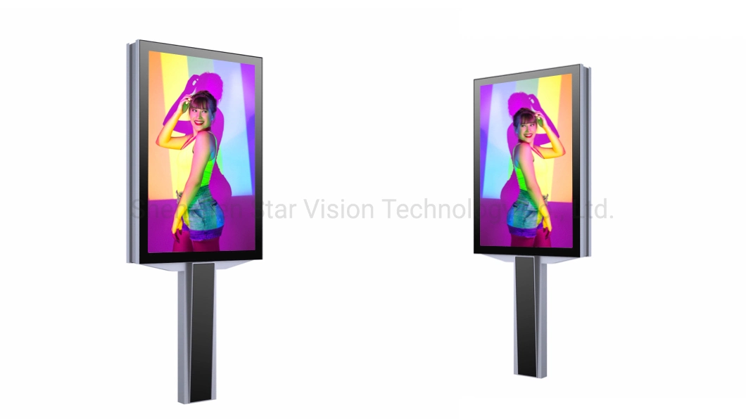 IP65 Weather Proof 5500nits Outdoor LED Digital Mupi LED Digital Advertising Sign