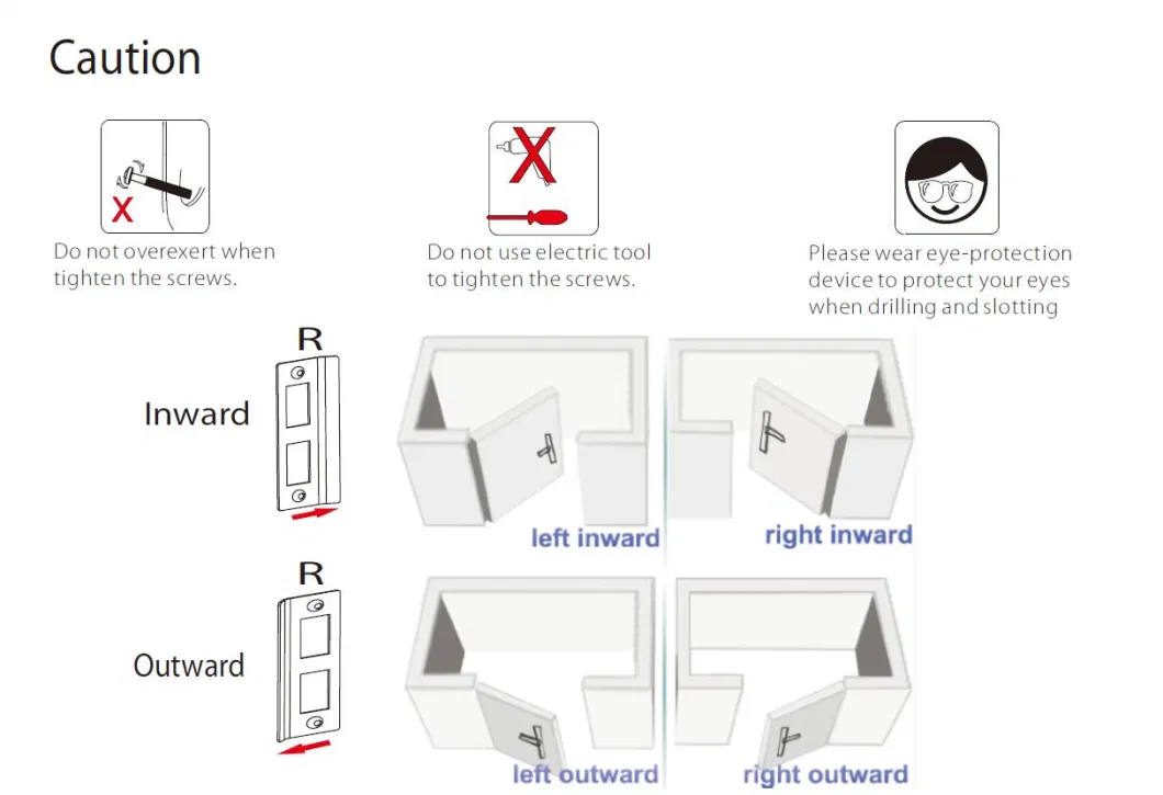 Lh5000 Smart RFID Hotel Lock in American Standard Mortise