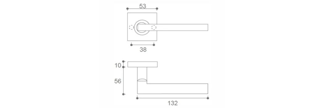 Hot Sale New Luxury SUS304 Stainless Door Lock Modern Minimalist Door Handle