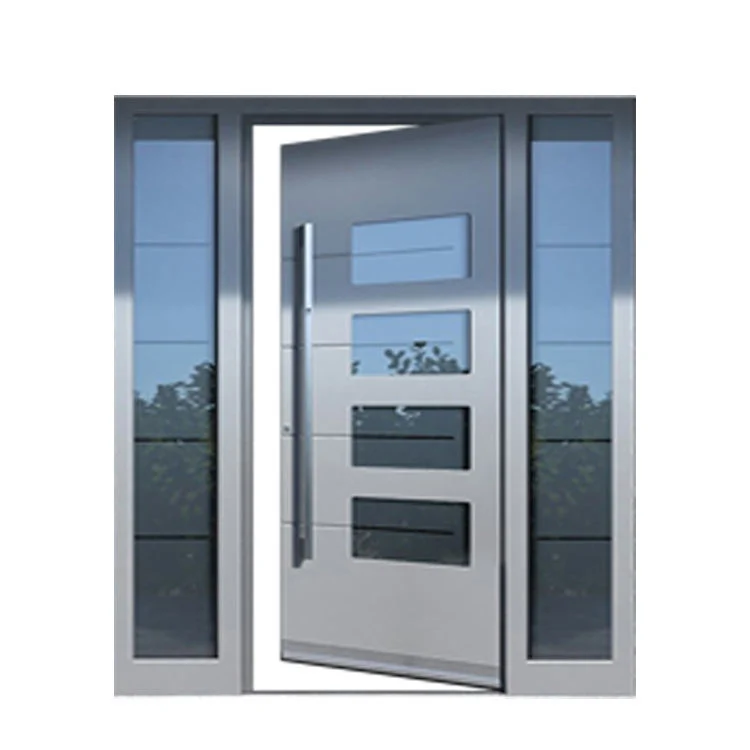 Exterior Security Stainless Steel Front Entry Doors with Smart Lock