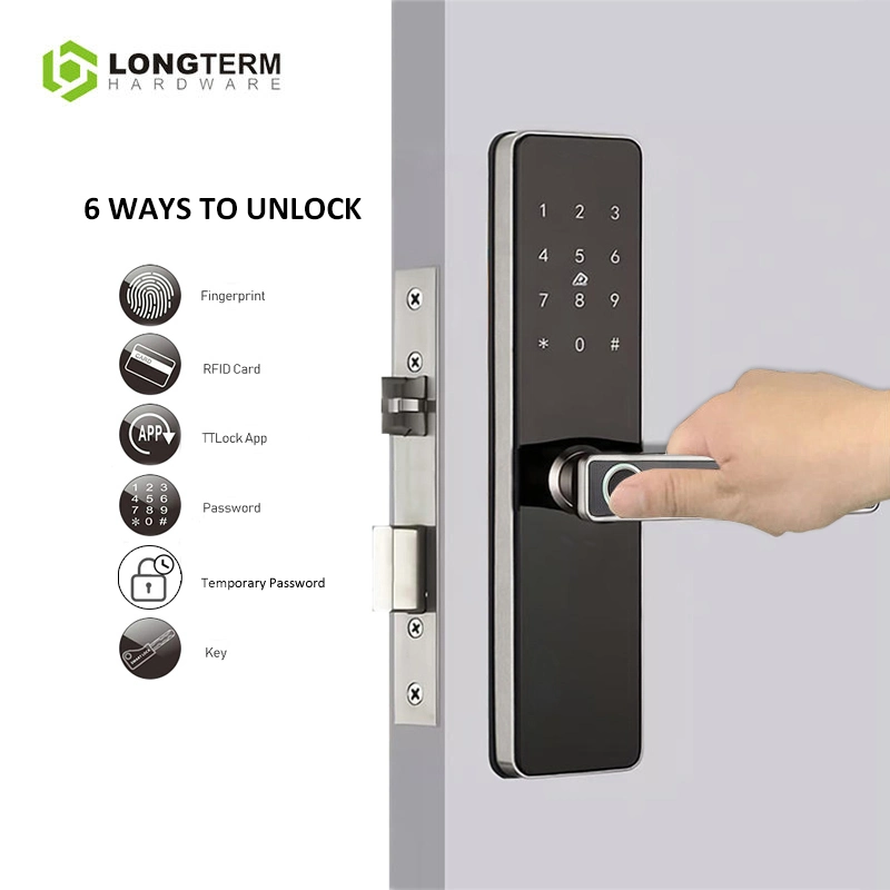 Password RFID Card Keyless Electric Digital WiFi Smart Door Lock Fingerprint Door Lock Biometric Smart Lock Outdoor