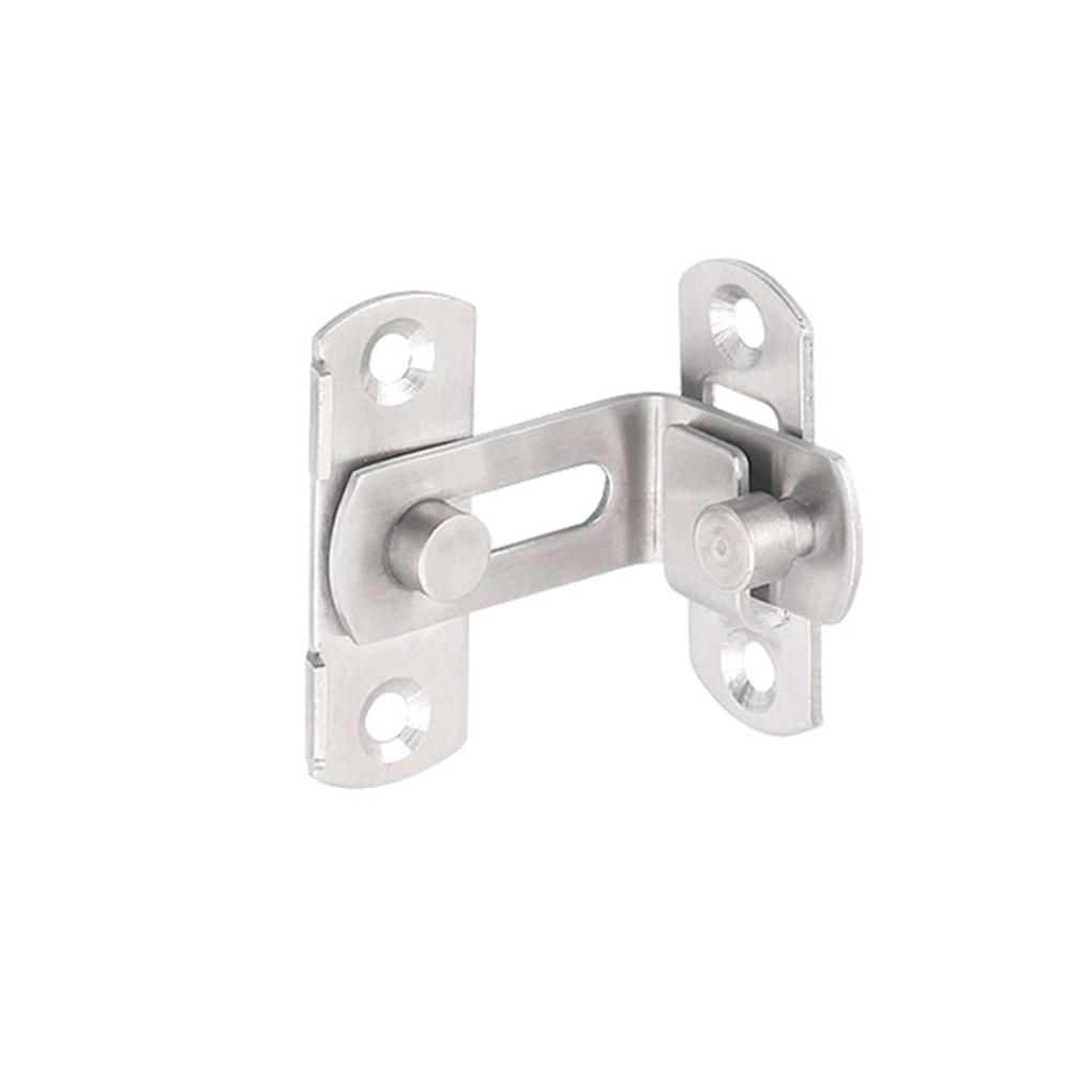 90 Degree Hasp Latches Stainless Steel Sliding Door Chain Locks Security Tools Hardware for Window Cabinet Hotel Home