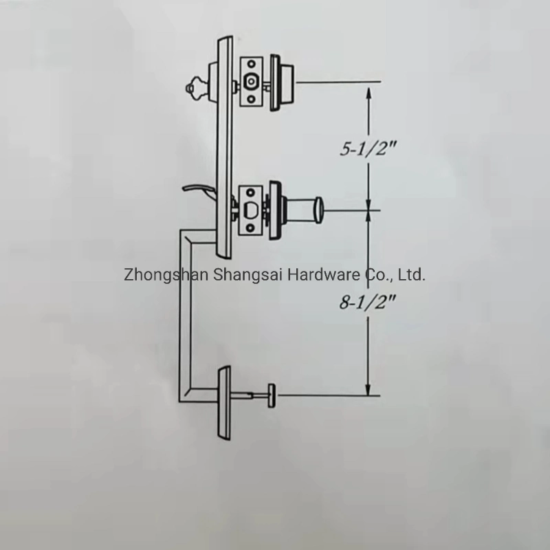 Entry Lever Handle Set, High-Grade Security and Modern Hardware Front Door Handle Set