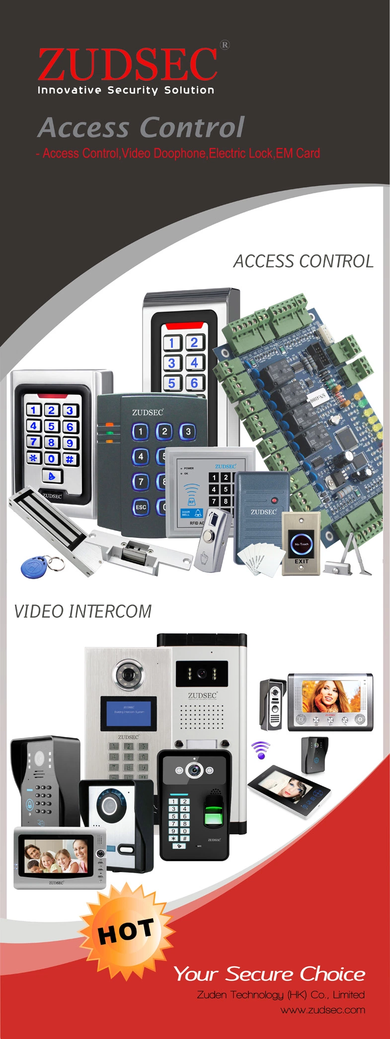 RFID Door Entry Control System, Touch Keypad RFID Standalone Access Control System