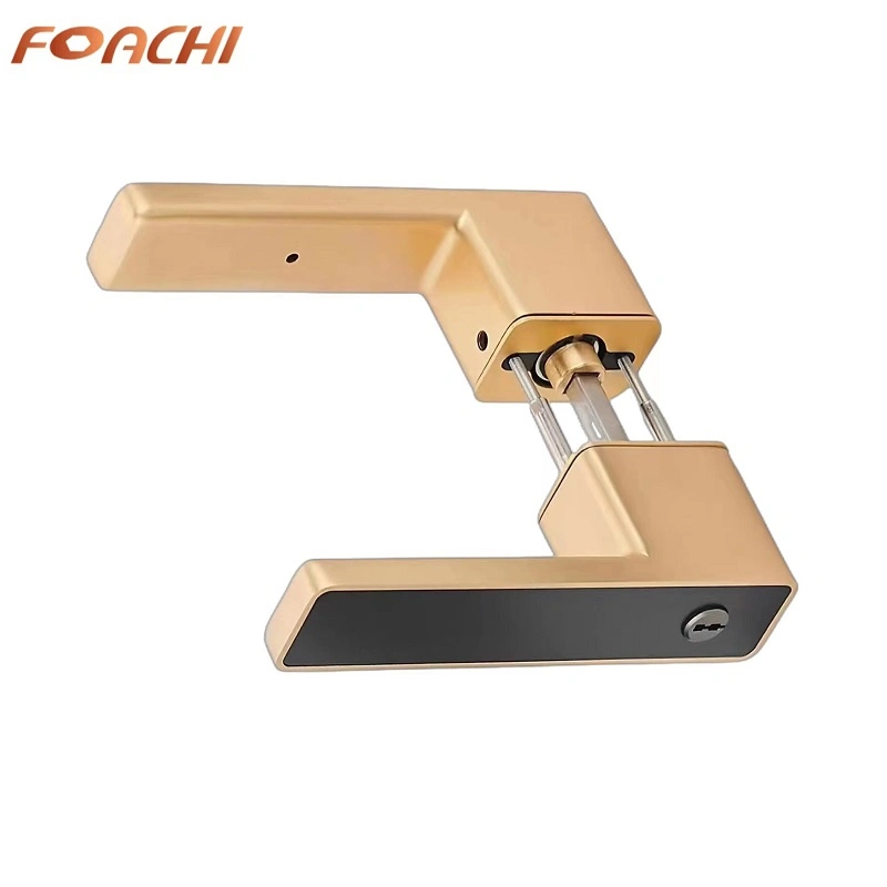 Household Universal Handle Square Minimalist Magnetic Lock for Interior Bedroom Door Silent Solid Wood Ecological Door Lock Stainless Steel