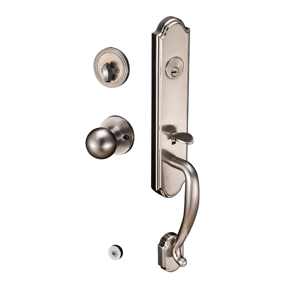 Basic Home Zinc Alloy Mechanical Keys Lock Door Handle Hardware