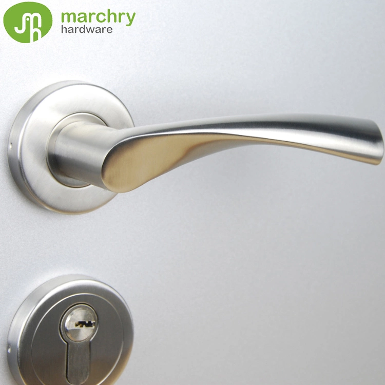 High Quality Lever Handle Solid Stainless Steel 304 Popular Door Handle