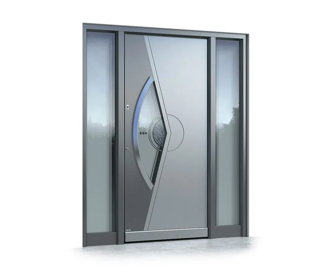 Sixinalu New Design Luxury Villa Thermal Break Aluminum Profile Smart Lock Building Material Steel Entrance Door