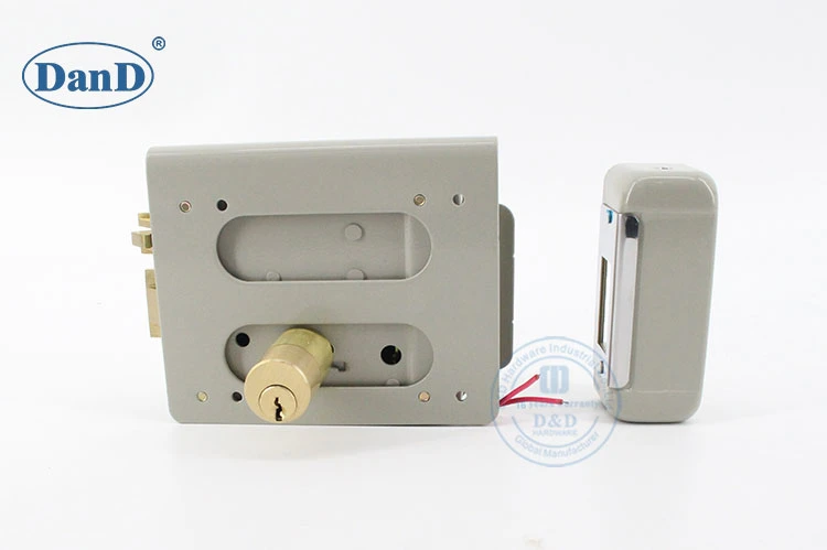 Hot Sale OEM Factory Brass Cylinder Smart Electric Rim Lock for Outer Door