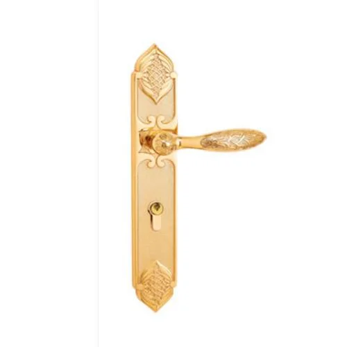 European Style Design High Quality Gold Door Handle Door Lock Brass Door Handle Lock