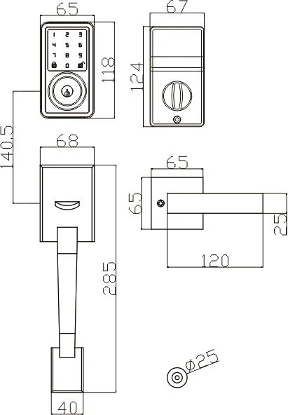 Smart Door Lock Safety Entry Function Intelligent Door Lock