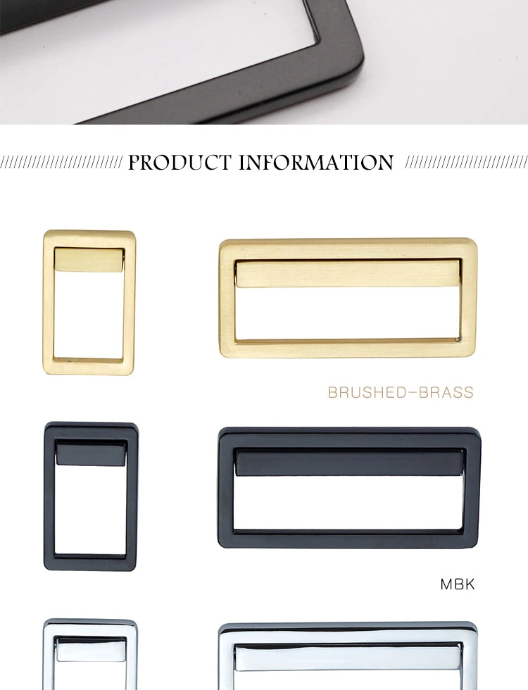 Cabinet Handle Modern Minimalist Wardrobe Drawer Handle Square Cabinet Door Handle