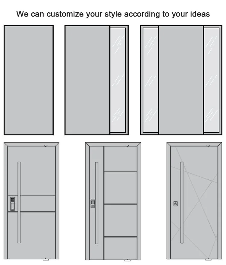 Inside Price Interior Customized Pivot Entrance Door Weatherproof Exterior Pivot Doors