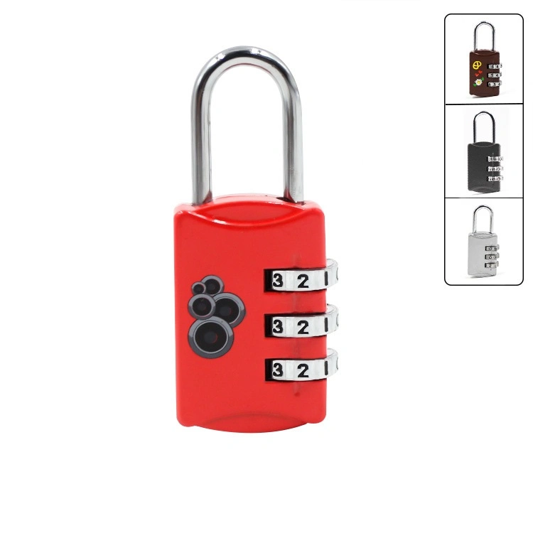 Top Safety Combination 3 Candado Digital Password Keyless Pad Lock Padlock with Harden Shackle