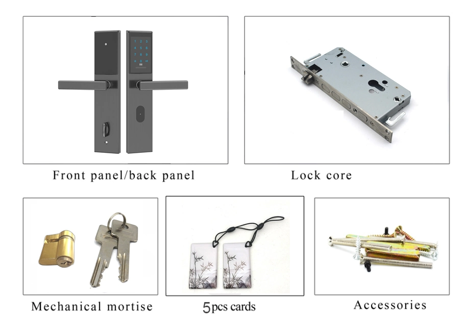 Wireless Ttlock APP Smart Combination Lock with 6068 Mortise for Steel Door