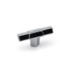 New Wardrobe PU Black Door Handle Modern Minimalist Drawer Cabinet Handle