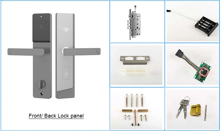 Apartment Steel Door Smart Card Door Lock with 6068 Mortise