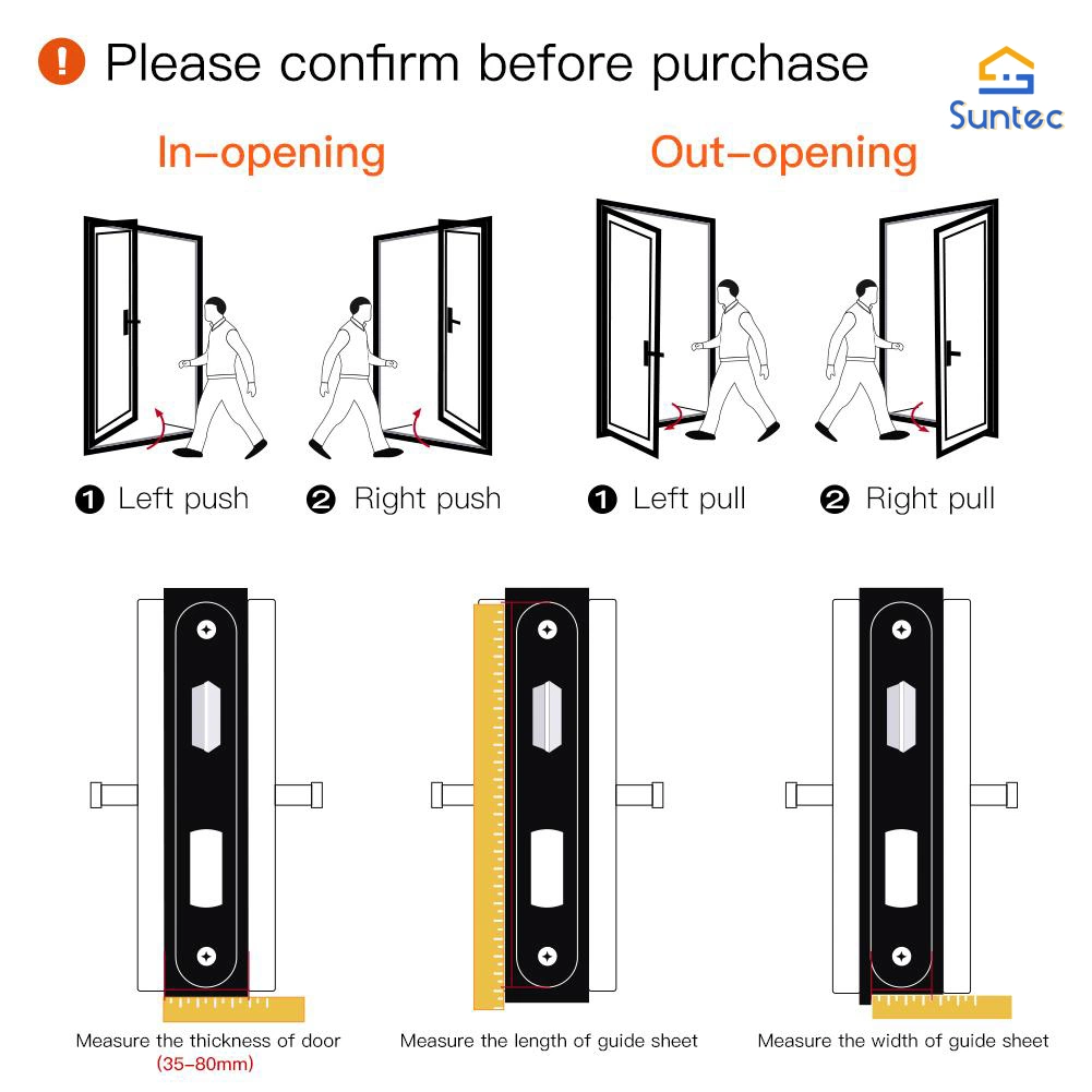 Touchscreen WiFi Enabled Deadbolt Works with Tuya Smart/Smart Life APP