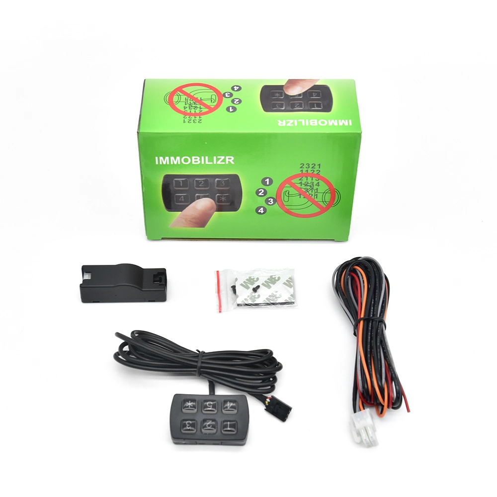 12V Car Immobilizer RFID Engine Lock Fuse Relay Anti Hijacked Car Immobilizer Passcode Keypad