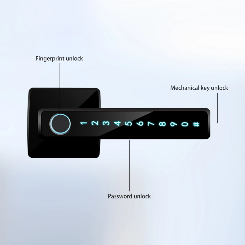 Wooden Door Safe Digital Password Multifunction Lock with Tuya APP Unlock