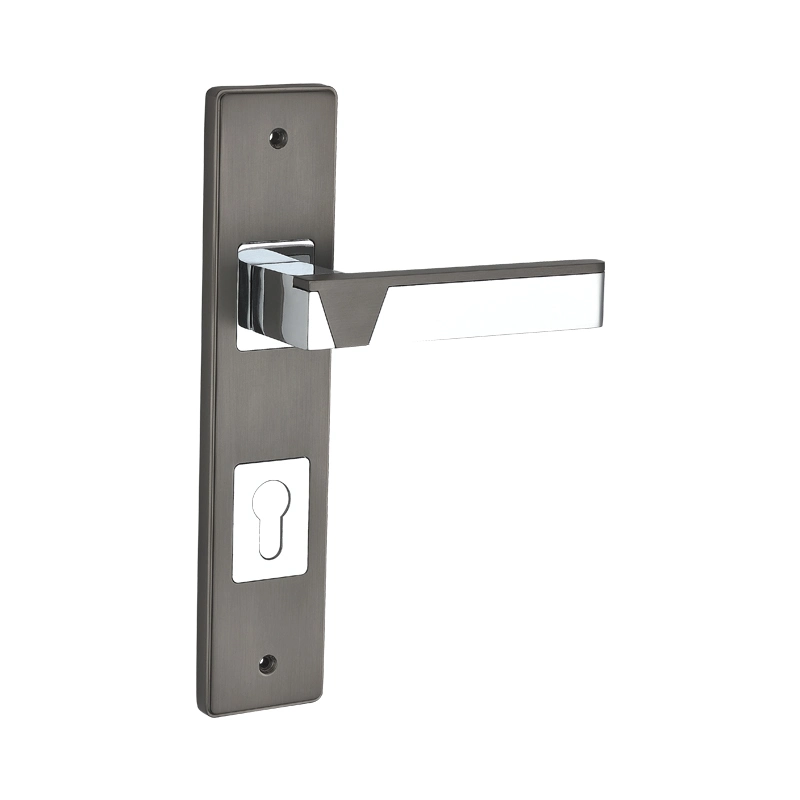 Modern Minimalist Style Door Lock Hardware Rosette Lever Handle