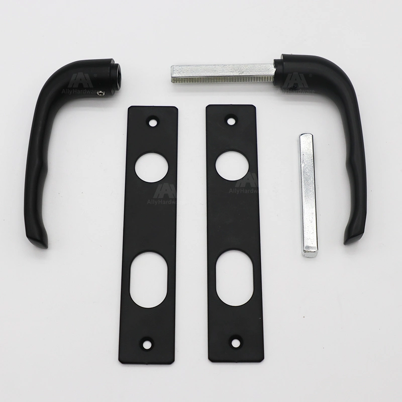 China Factory Black Aluminum Alloy Sliding Door Lock Hook