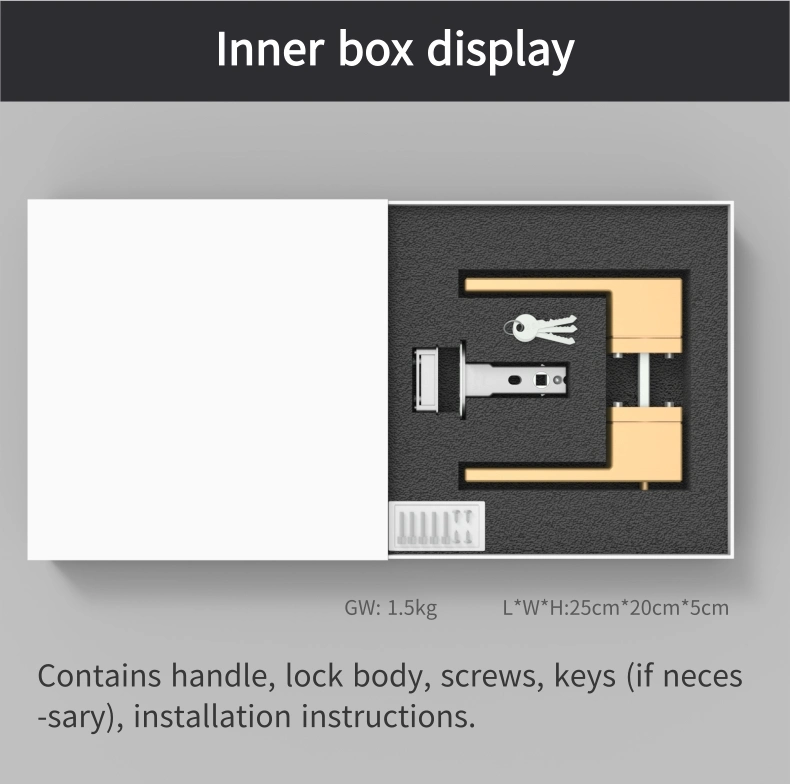 High Standard Simple Glass Door Handle Lock China Manufacturer