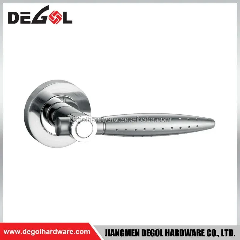 China Wholesale Chrome Stainless Steel Coloured Door Handle with Locking Latch Set