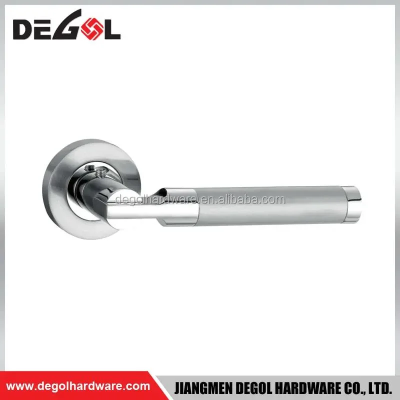 China Wholesale Chrome Stainless Steel Coloured Door Handle with Locking Latch Set