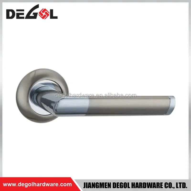 China Wholesale Chrome Stainless Steel Coloured Door Handle with Locking Latch Set