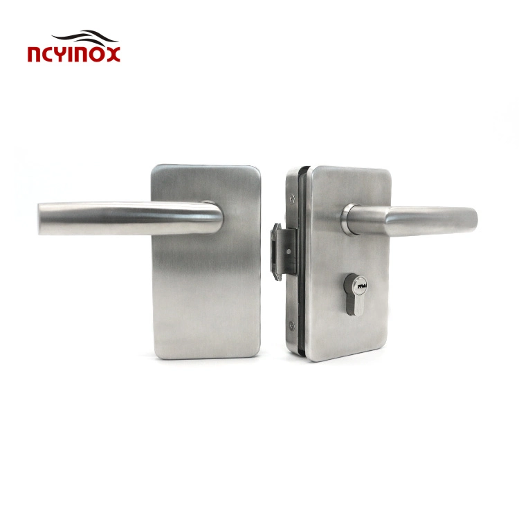 Modern Office Glass Door Square Centre Lock with Three Keys for Glass Door