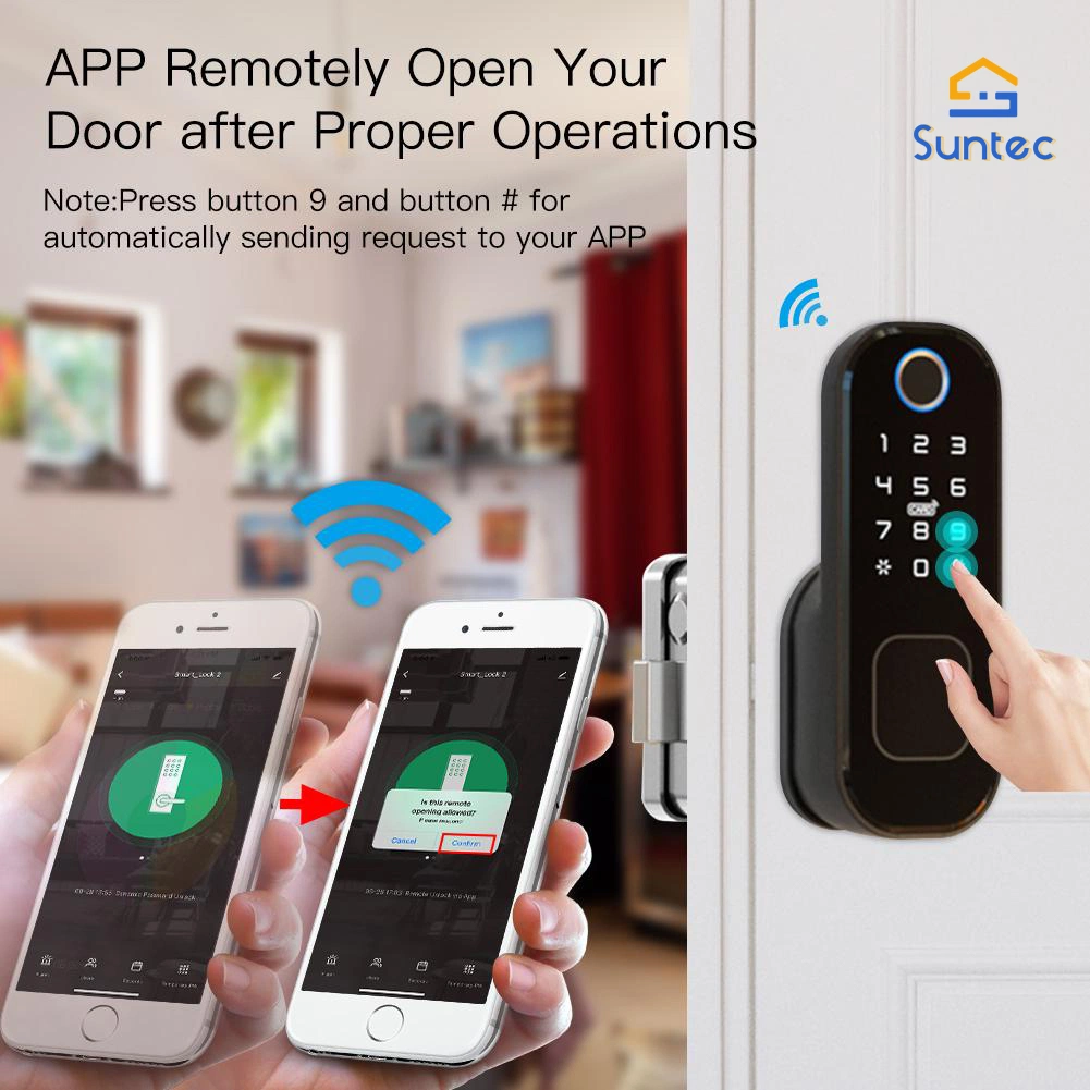 Best Sale Lock Door Fingerprint Smart Home Waterproof Password Security Battery Powered