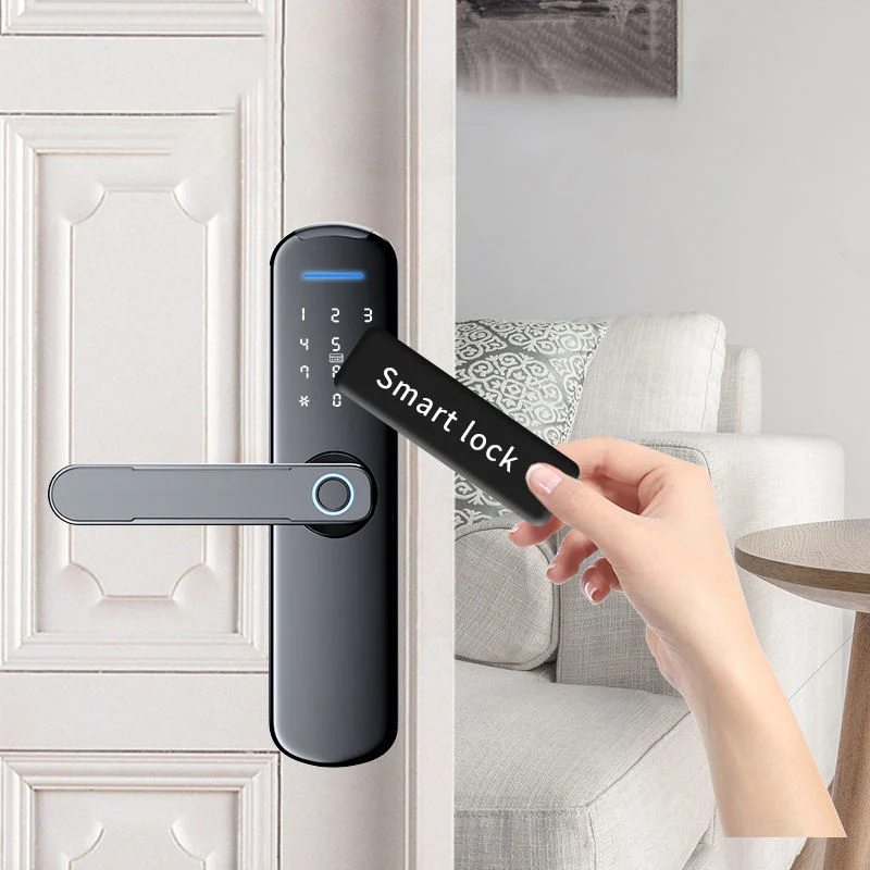 Outdoor Smart Mortise Door Lock Digital Password Security Biometric Fingerprint Door Mortise Lock