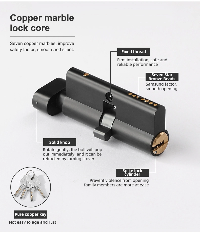 China Manufacturer Furniture Hardware Privacy Security Mortise Door Lock for Wooden Door