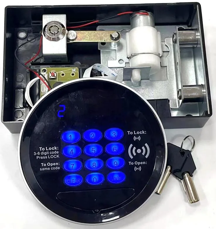 China Made IC RFID Digital Keypad Lock Safe Lock Keys Backup