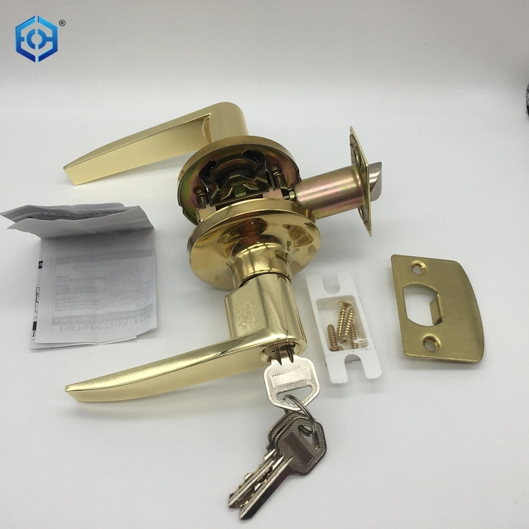 Gp Zinc Alloy Good Quality Door Lever with Lock