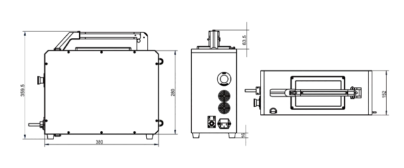 Backpack Design High Efficiency 50W/100W Reasonable Price for Rust Removal