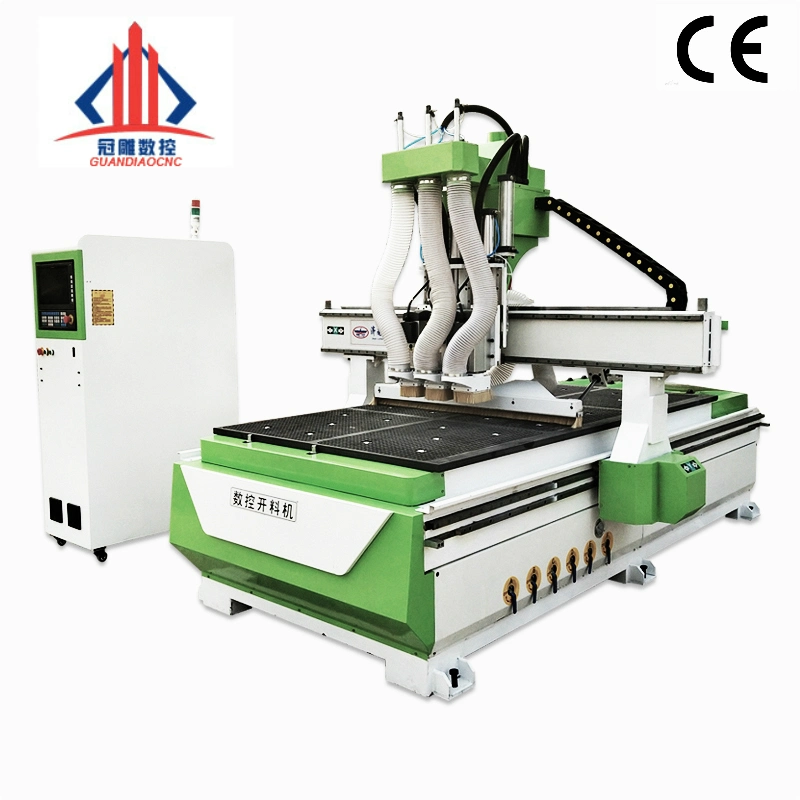 Wood Door Making Machine Lock Hole Carving CNC Router 3D Engraving