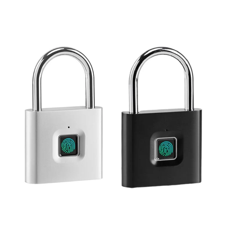 Fingerprint Padlock, Bluetooth Padlock, Padlock Outdoor Duty Secure and Weatherproof, USB Charging Smart Touch Lock